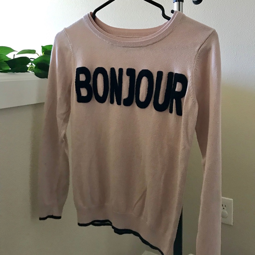 Elle “Bonjour” Sweater